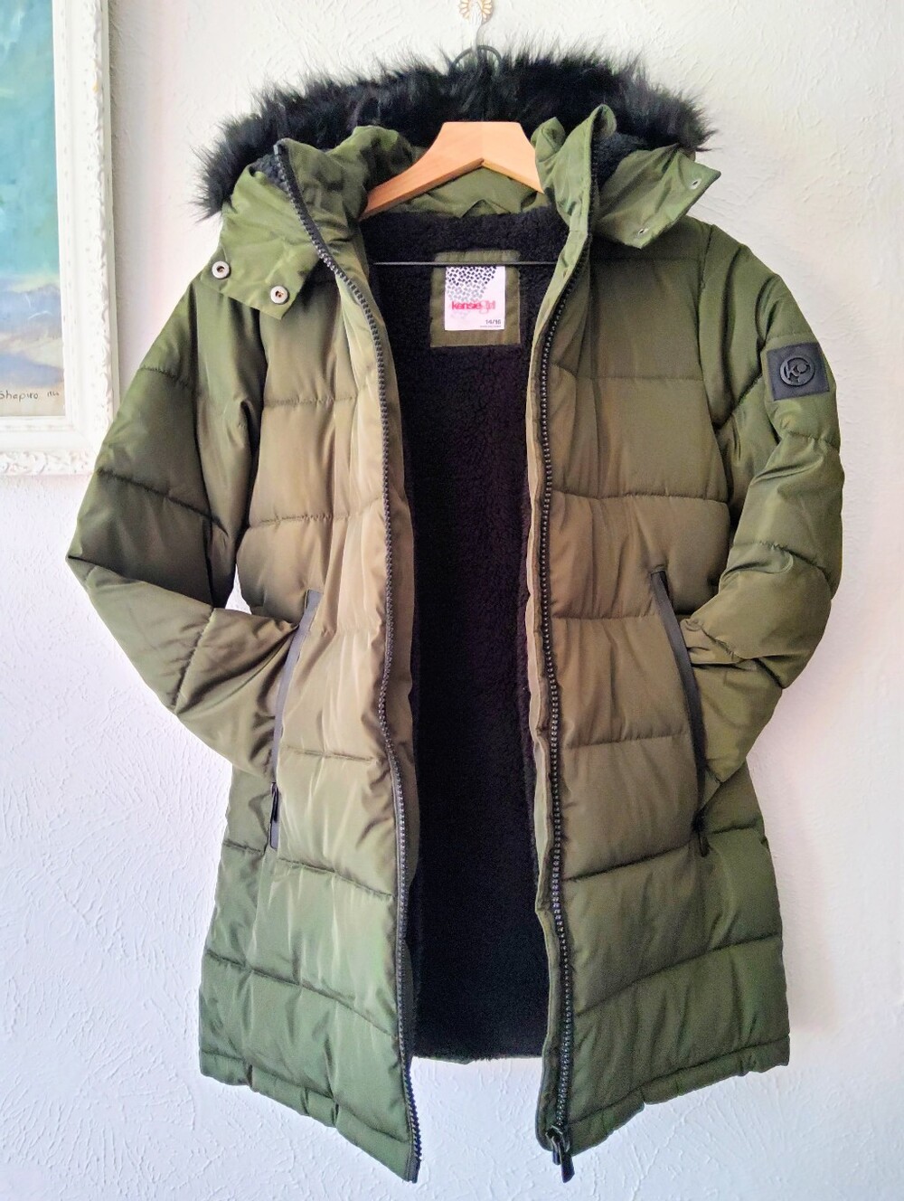 KENSIE GIRL Quilted Winter Puffer Coat Sz. 14